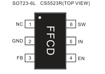 CS5523,兼容MP2456，0.6A，60V，1.0MHz降壓芯片