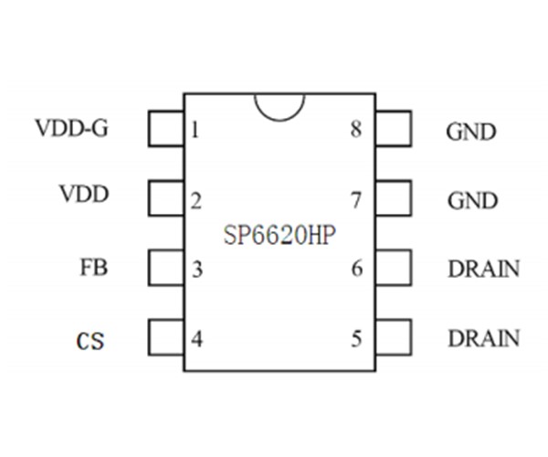 SP6620HP 18W適配器方案，內(nèi)置MOS