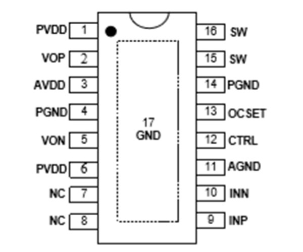 ANT8816 自帶升壓 8W/3.7V,超低 EMI,超低噪聲,防破音,單聲道 AB/D 類雙模音頻功放